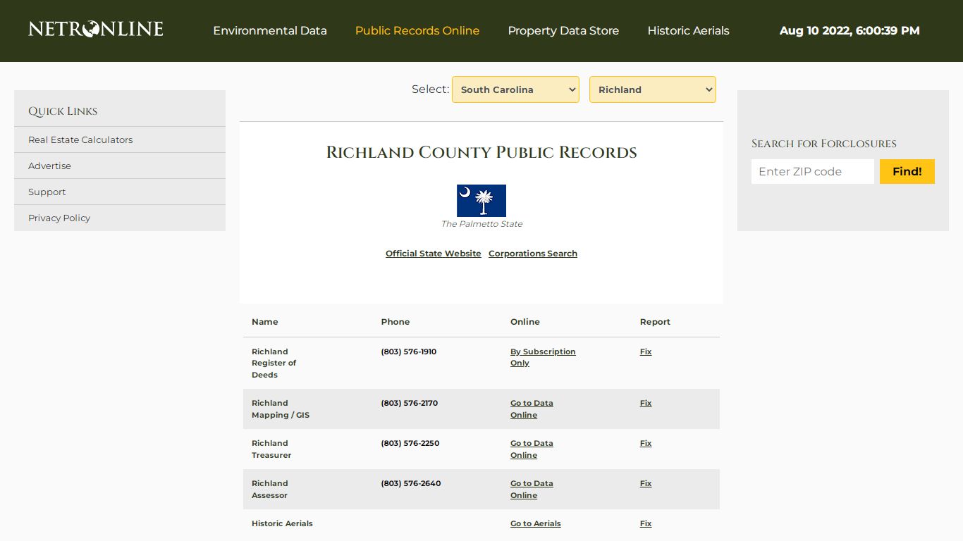 Richland County Public Records - NETROnline.com